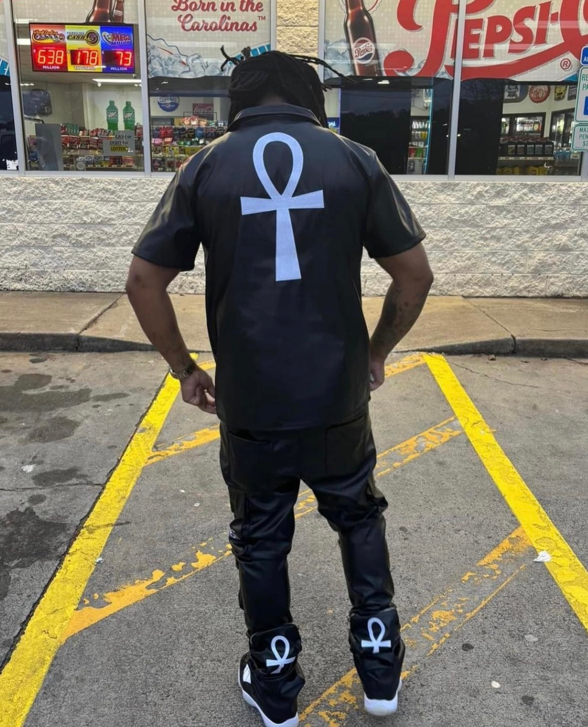 ASKARII STACKED “ANHK”LEATHER SET